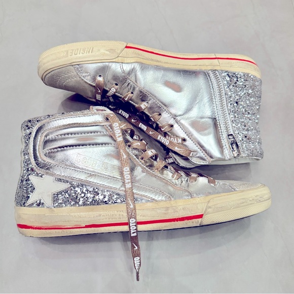 GOLDEN GOOSE Mid Star Glitter Sneaker